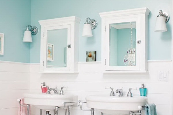 Стилизованный интерьер ванной комнаты фото